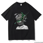 Футболка мужская, летняя, в стиле Харадзюку, с коротким рукавом