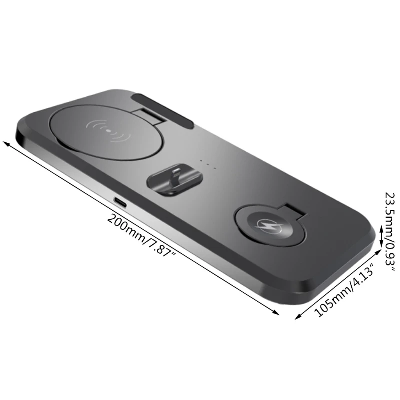 

15W Multifunctional Wireless Charging Stand 3 in 1 Fast Wireless Charger Smartwatch Cellphone Accessories