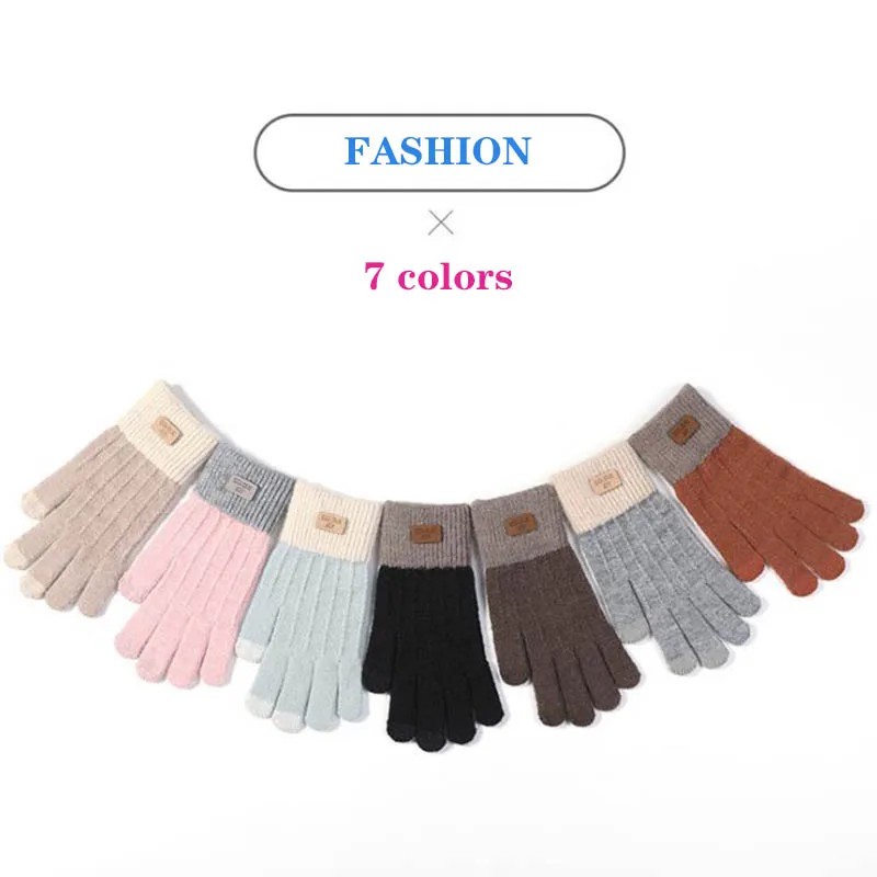 Calymel рождественские подарки Зимние перчатки для женщин женские теплые