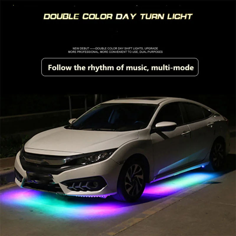 12V под автомобиль светодиодный светильник с Underglow гибкие светодиодные ленты s RGB