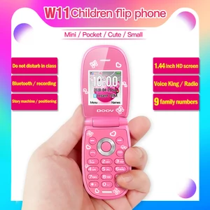 mini flip mobile phone cute girl unlocked celular voice king bluetooth unlocked kids mp3 children cheap featured cell phone free global shipping