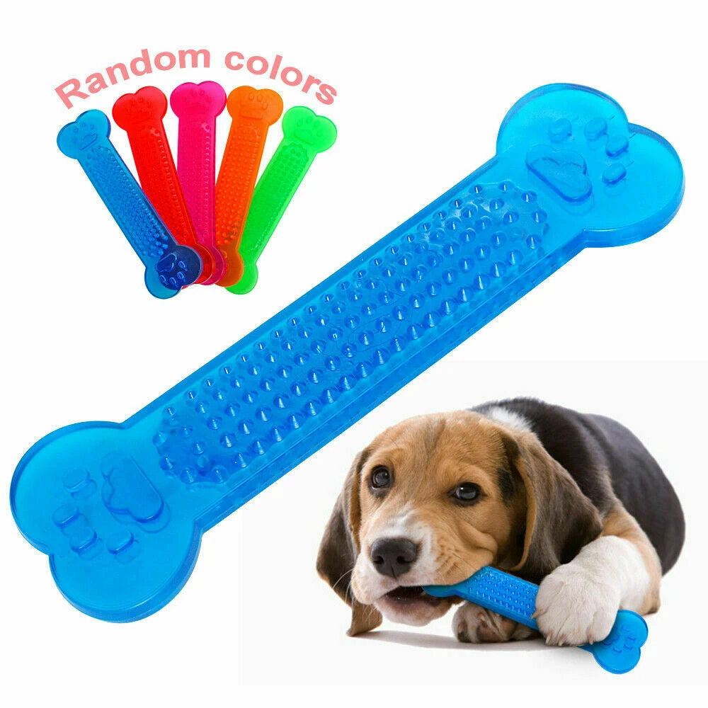 

Pet Dog Chew Toys Rubber Bone Toy Aggressive Chewers Dog Toothbrush Doggy Puppy Dental Care For Dog Pet Accessories