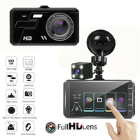 touch car camera recorder dual front and rear hd 1080p dash cam night vision 24 hour parking monitoring 1080p wide angle