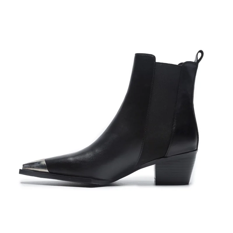 2019 Демисезонные ботинки Челси классического дизайна из искусственной кожи