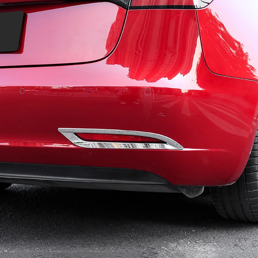 Подходит для Tesla Model 3 Model3 2018 2019 2020 Автомобильный задний бампер противотуманная