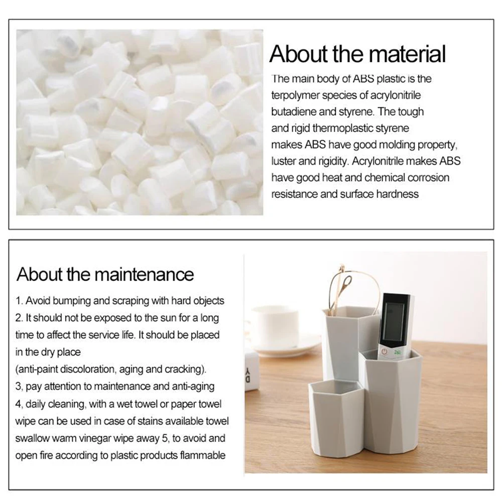 Контейнер для хранения косметических кистей макияжа с 3 отделениями