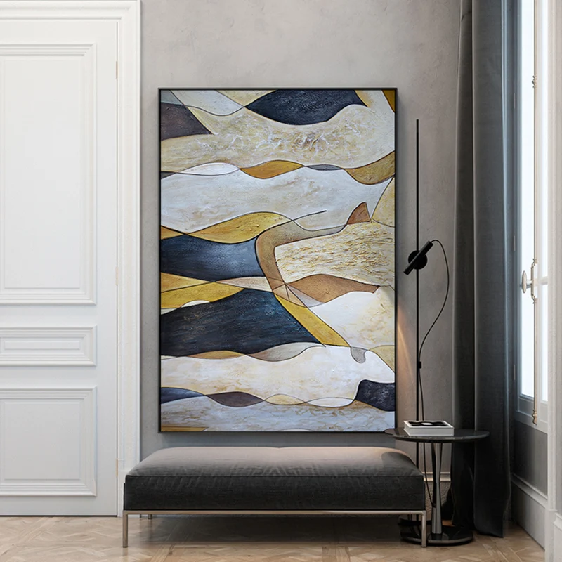 Большая картина ручная роспись Любовный пейзаж масляная живопись холст