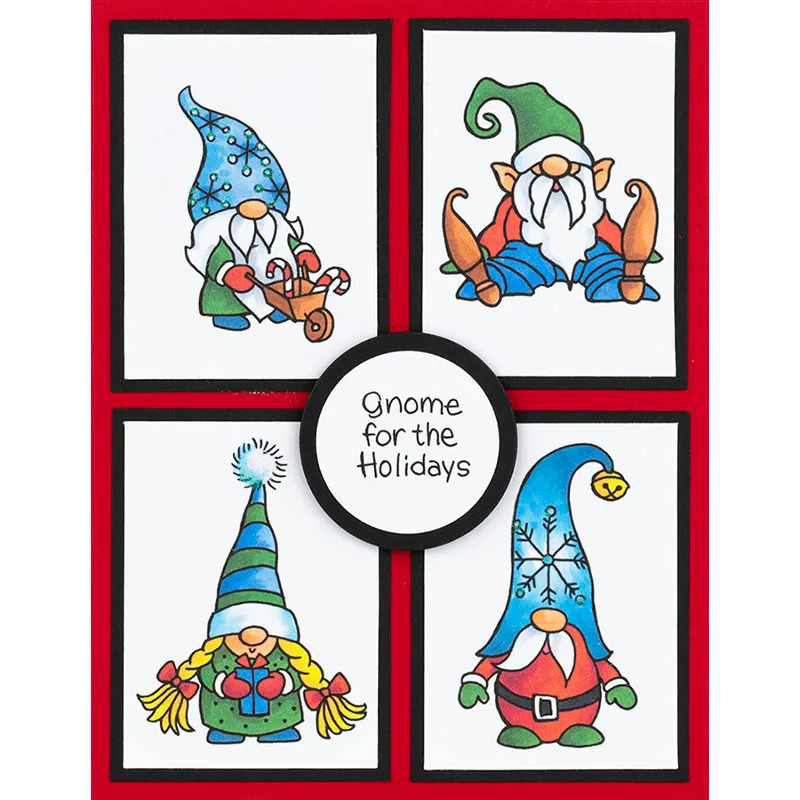 Gnome для праздников четкие штампы и поделок изготовление бумажных карточек