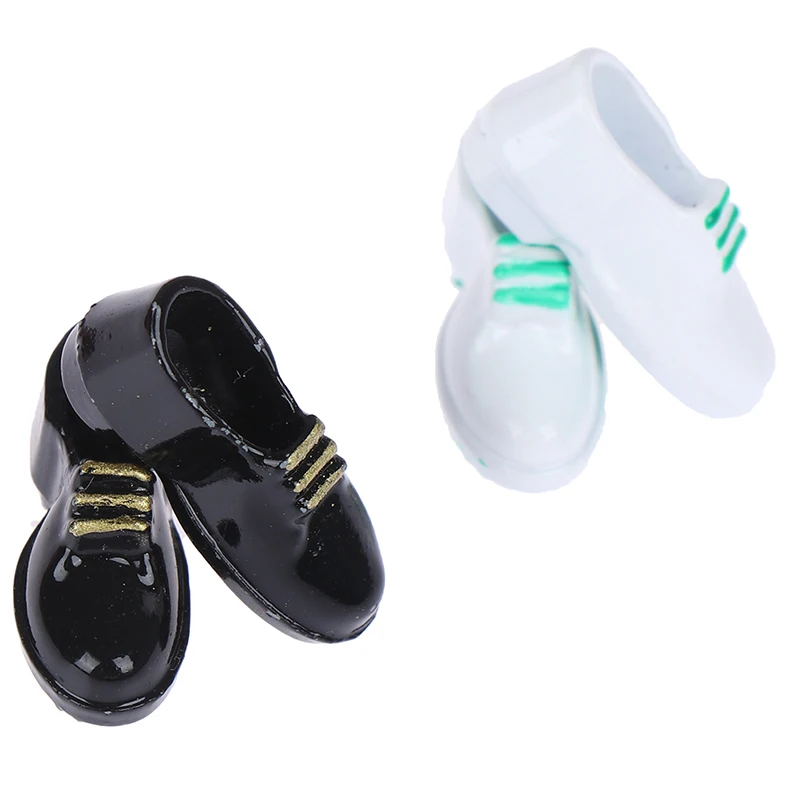 Новинка 1/12 сделай сам мини металлическая кожаная обувь имитационная модель