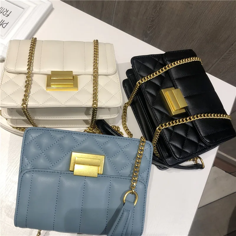 

Classic Vintage Genuine Leather Messenger Bags for Women Elegant Chain Shoulder Crossbody Bags Ladies Convenient Wallet Handbags
