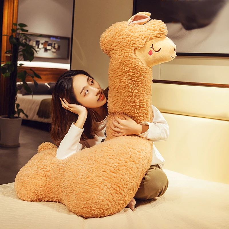 130 см кавайная плюшевая игрушка альпака милая японская овечка мягкая лама