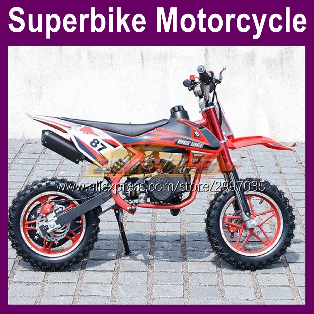 

Мини-мотоцикл 49cc, 2-тактный горный бензиновый скутер, вездеход, внедорожный Супербайк, маленький багги, мотоциклы, Детские гоночные автовело...