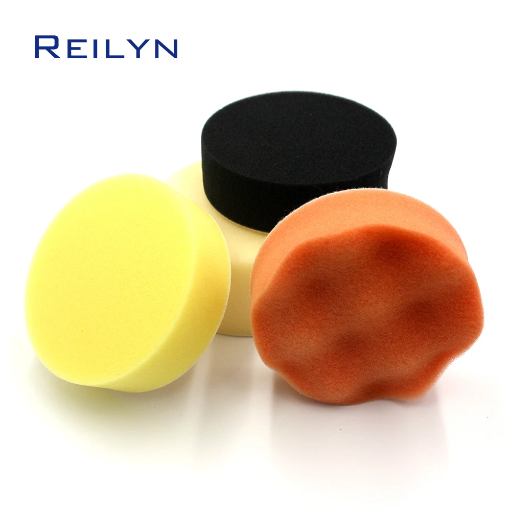 

Freeshipping 5pcs/pack 34567inch sponge polishing pad self-adhesive loop backing polishing disc for air polishing machine