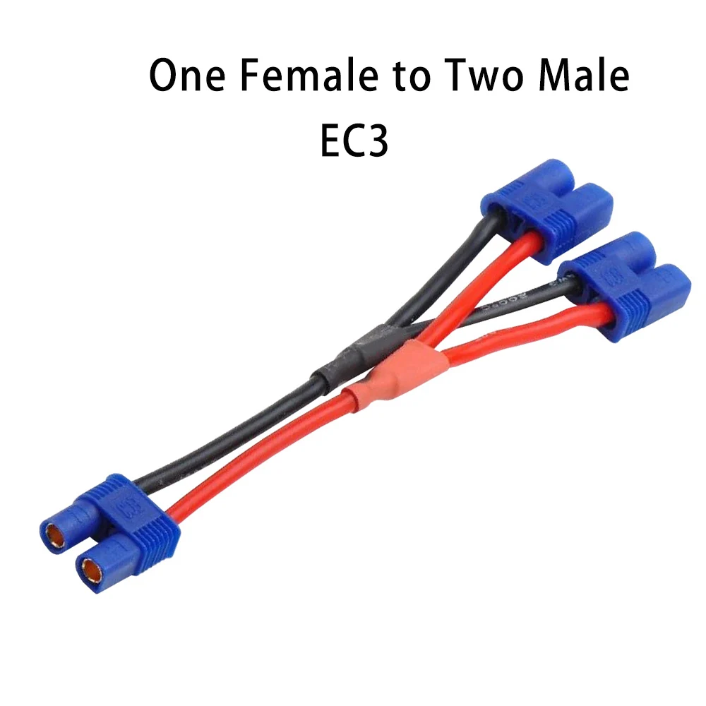 EC3 Parallel Amass T XT60 Tamiya TRX XT90 EC3 EC5 вилка параллельная серия одна женщина до 2 мужчин провода 12awg силиконовые провода Deans для Lipo батареи - Цвет: EC3 Parallel
