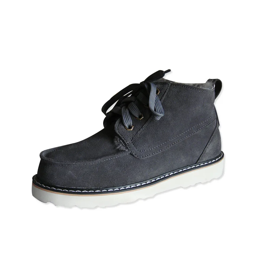 

UVWP New Fashion Warm Natural Fur Snow Boots Men Genuine Leather Winter Boots Non-slip Mens Shoes Designer Shoes Men Luxury 2022