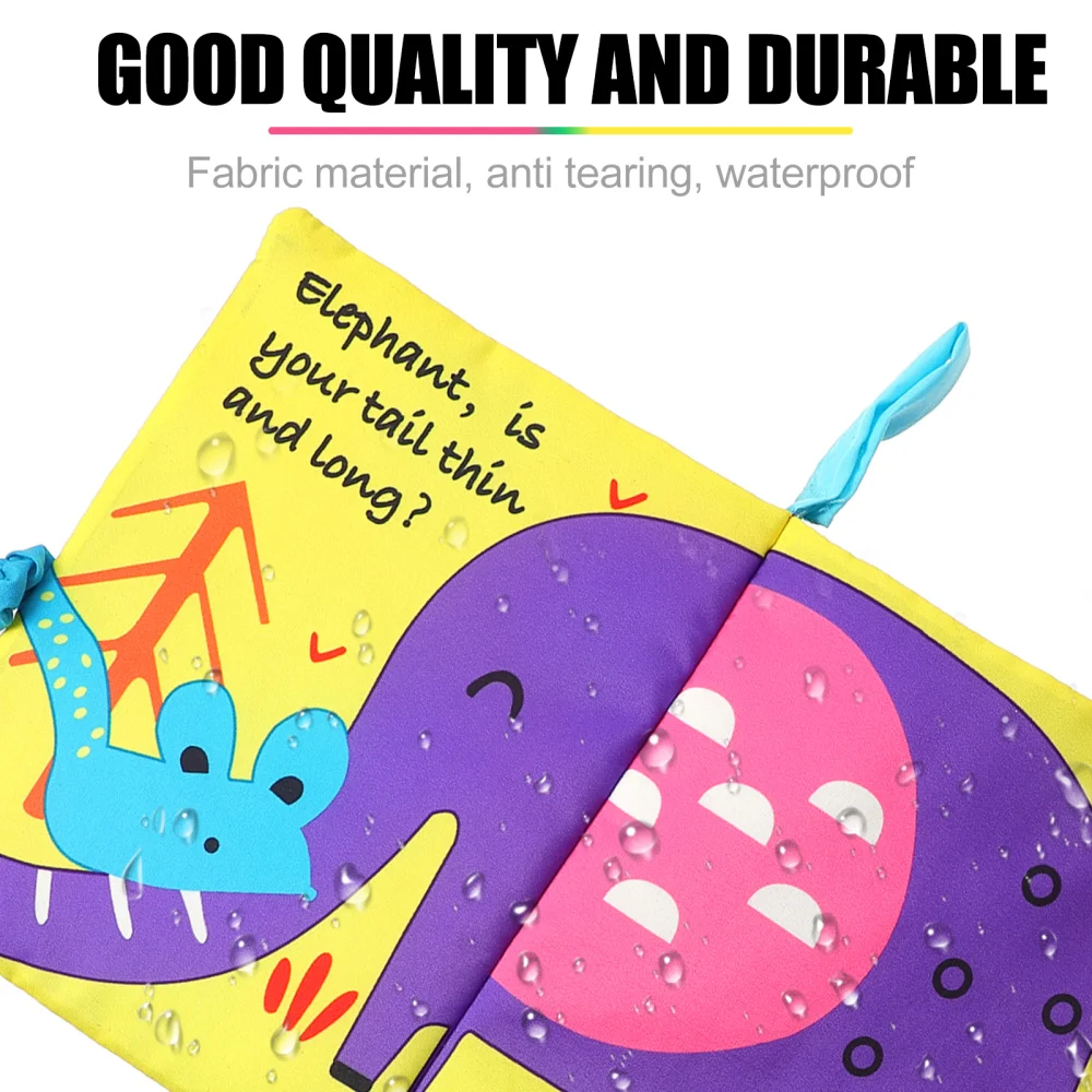 

1pc Funny Early Education Cloth Book Kids Cartoon Designed Cloth Book