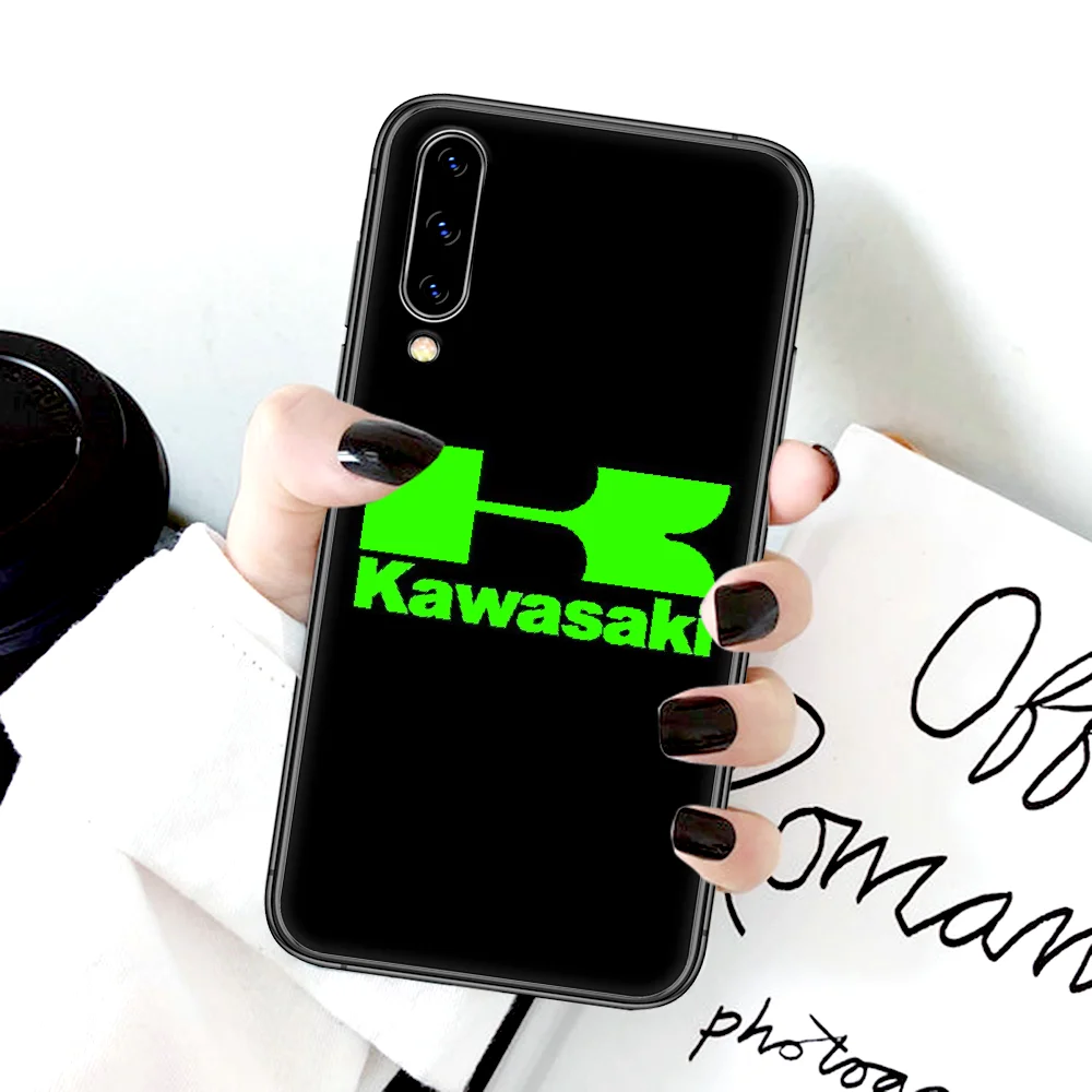 

Kawasakii Luxury motorcycle Phone Case For Samsung Galaxy A 3 5 7 8 10 20 20E 21S 30 30S 40 50 51 70 71 black Cover Tpu Bumper