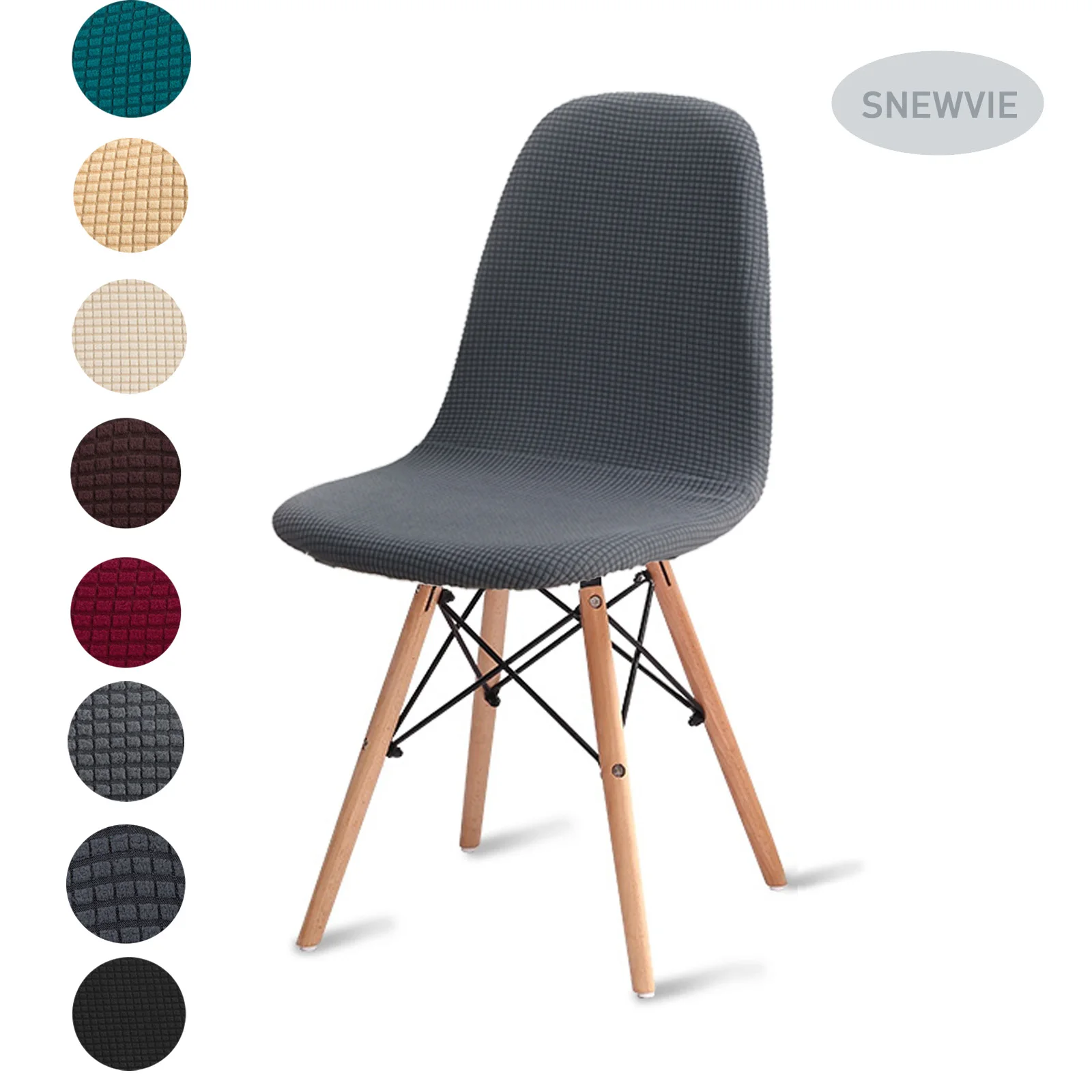 Чехол для сиденья Eames 6 шт. съемный чехол без подлокотников банкетный на стул дома
