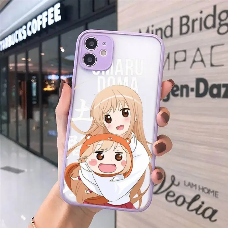 

cute Umaru chan Anime Doma Umaru Phone Cases Matte Transparent for iPhone 7 8 11 12 s mini pro X XS XR MAX Plus cover funda
