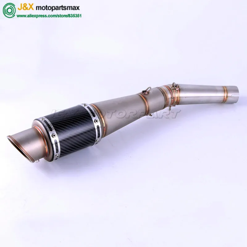 

Motorcycle Exhaust full system contact middle pipe + muffler FOR HONDA NC700 NC750 NC750X 2012-2017 Slip on