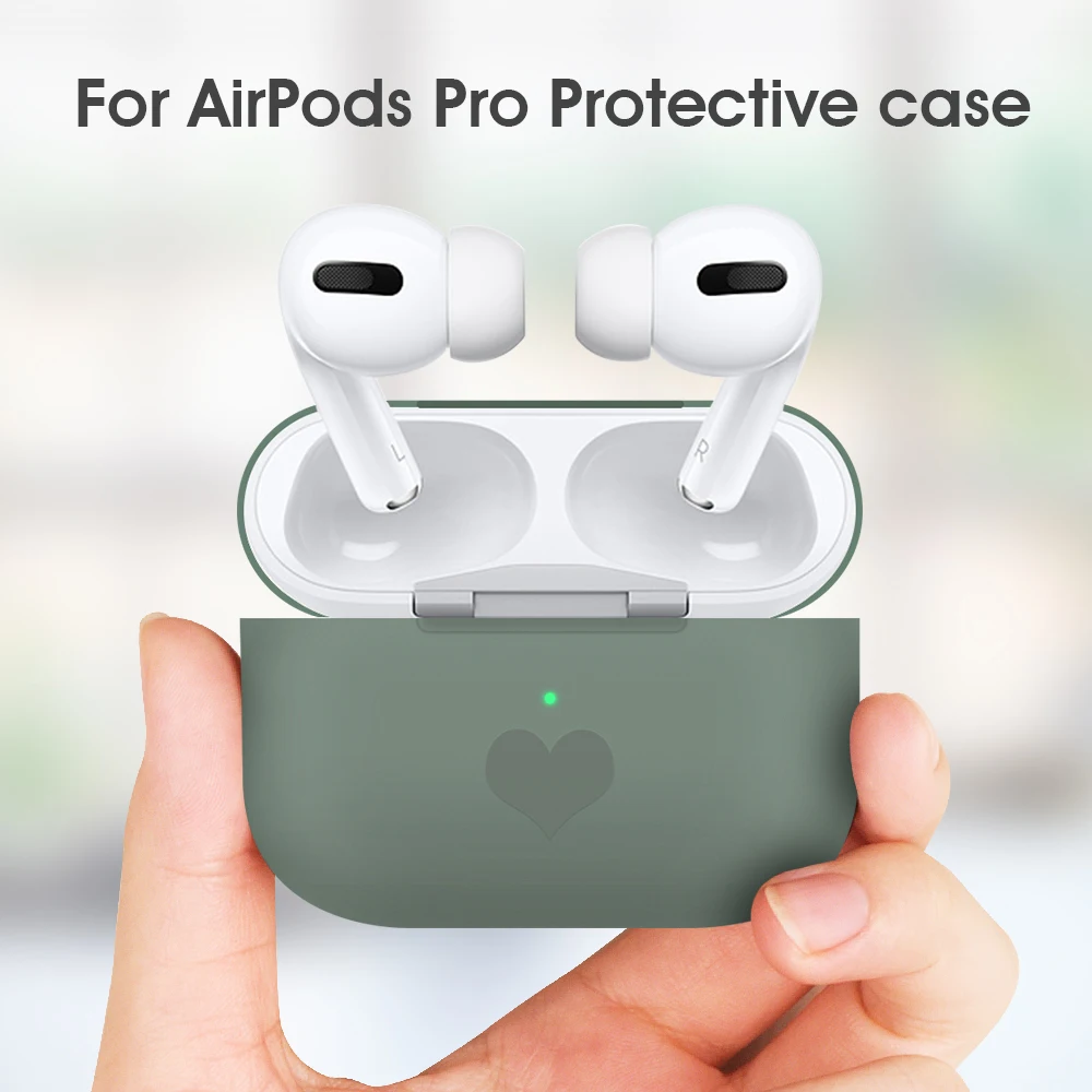 Противоударный мягкий чехол для Apple Air Pods Pro Airpods bluetooth гарнитура силиконовый