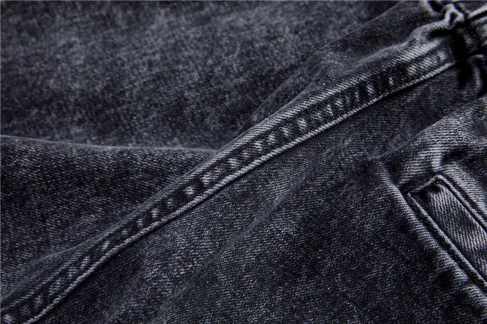 

Hoge Kwaliteit Herfst En Winter Nieuwe Stijl Aw Big King 'S Hoge Taille Letters Verontruste Loose-Fit Jeans vrouwen