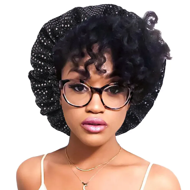 Женский головной платок с блестками шапка-тюрбан для сна модные аксессуары