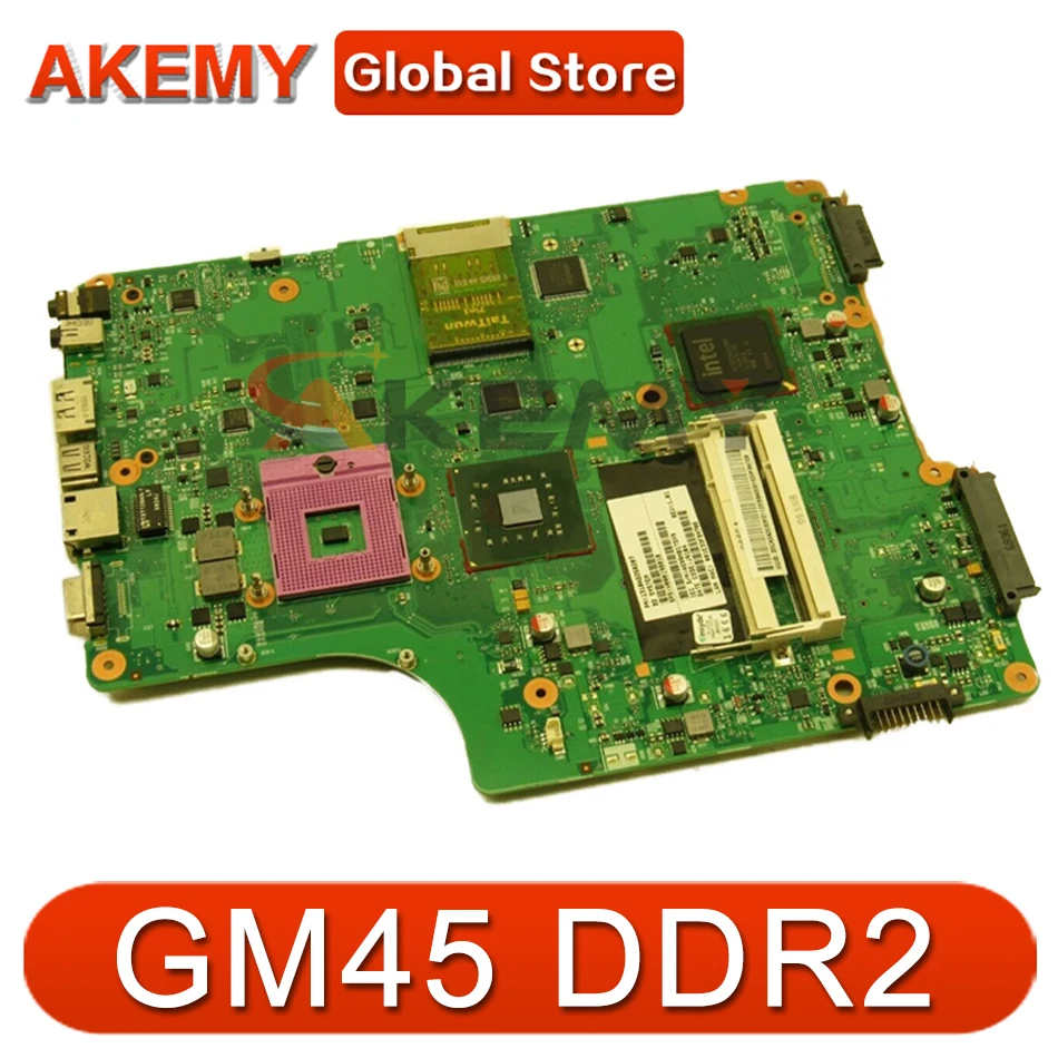 

Материнская плата AKEMY V000198010 PN 1310A2250207 для toshiba satallite A500 A505 GM45 DDR2, бесплатный ЦП