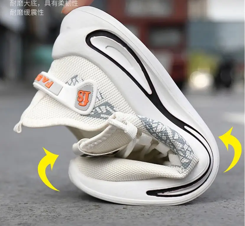 

Factory wholesale men's shoes casual sports shoes light breathable running shoes student single shoes