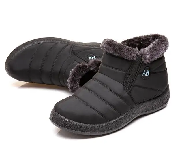 New Women Winter Snow Shoes Snow Boots Warm Plush Antiskid Bottom Thermal Waterproof women Ski Boots Size 35-43 C418