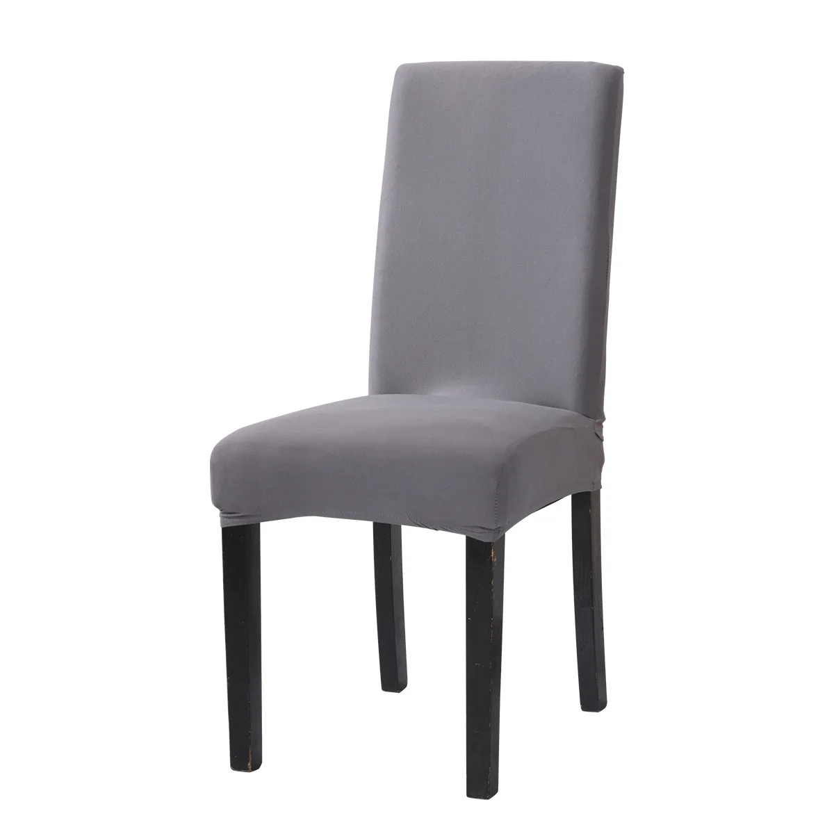 

Solid color chair cover high stretch chair cover knitted chair protective cover