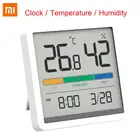 Бесшумные часы Xiaomi Miiiw для дома и дома, высокая точность, монитор температуры CF, большой дисплей 3,34 дюйма