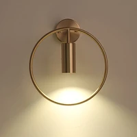 nordic simple round wall lamp creative personality restaurant bedroom bedside aisle balcony wall lamp wall lights for home