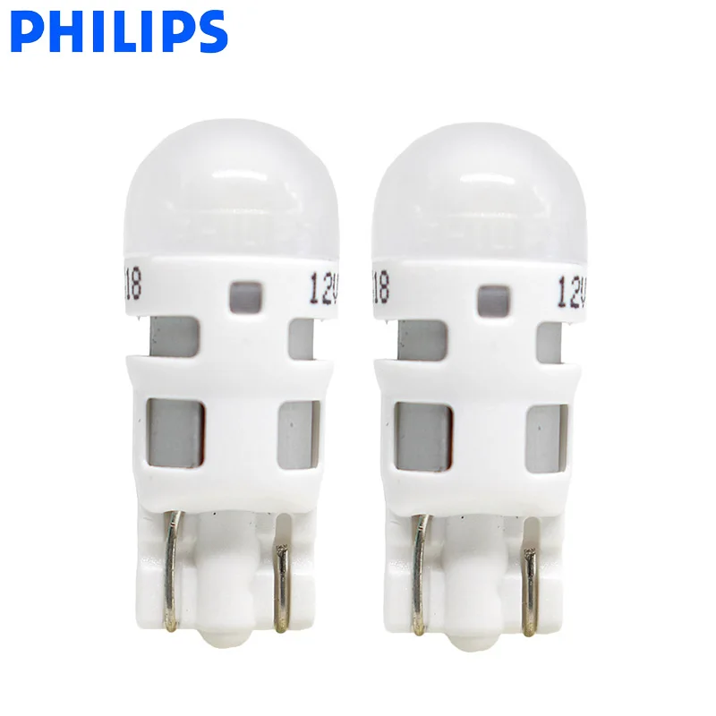Светодиодные сигнальные лампы Philips W5W T10 11961ULW Ultinon светодиодный 6000K холодный синий