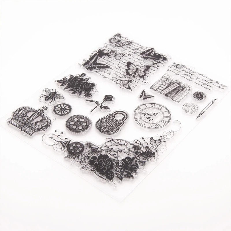 

Butterfly Book Seal Stamp with Cutting Dies Stencil DIY Scrapbooking Embossing 23GB