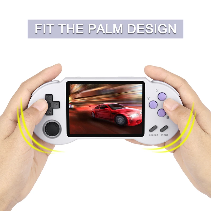 POWKIDDY Pocketgo S30 Retro Game Console A33 Chip 3.5-Inch IPS Screen 64GB Pre-Installed 8500 Games 3D PS1 DC MAME | Электроника