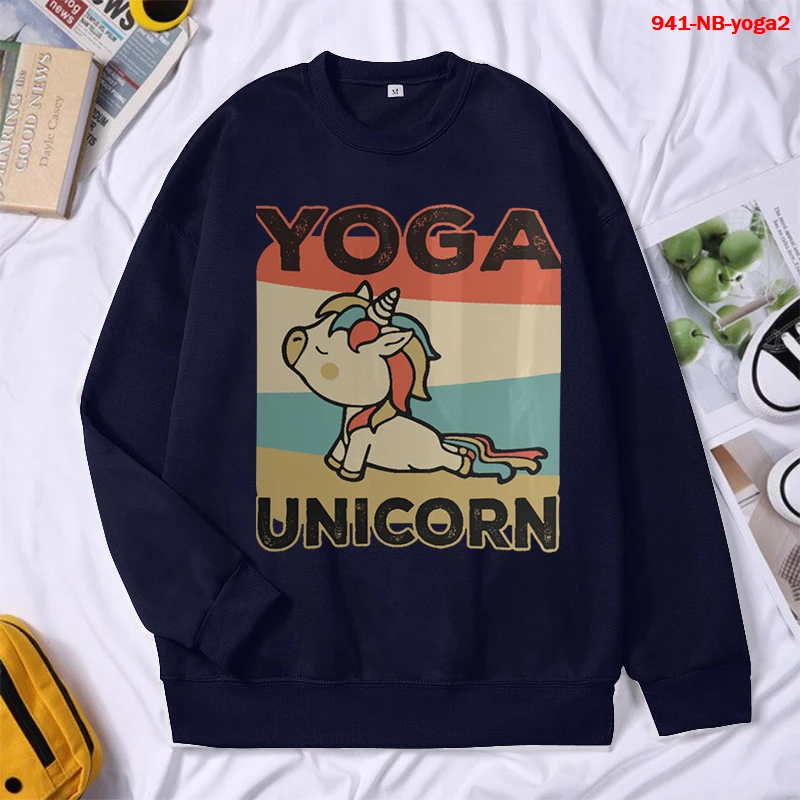 Retro Vintage Yoga Print Women Couple Hoodies Sweatshirt Tracksuit Sports Sweatshirt 2021 Winter Casual Loose Jumper Sweetshirts