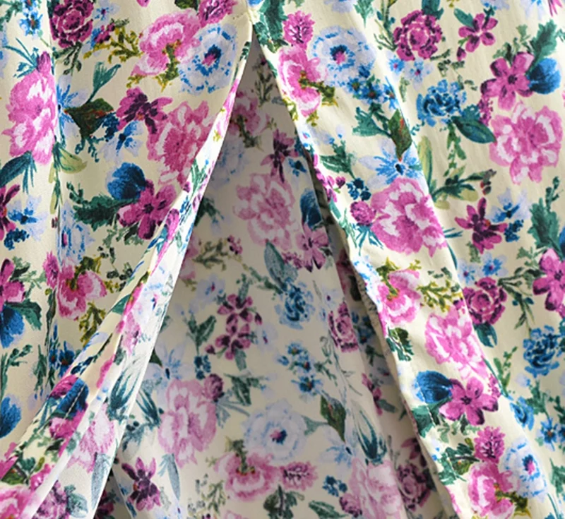 

Spring Summer Sleeveless Backless Female Casual Dress 2021 Fashion Women Flowers Print Back Lace Up Long Dress