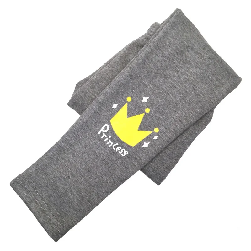 Pattern 4 GREY Штаны для девочек г. Теплые зимние штаны для девочек, одежда для маленьких девочек Плотные хлопковые леггинсы длинные брюки для детей от 10 до 12 лет - Цвет: Pattern 4 GREY