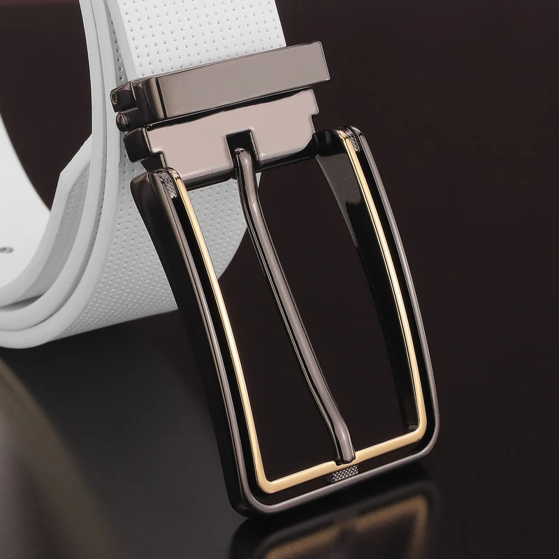 Classic Black Pin Buckle designer belts men High Quality Casual Genuine leather Cowskin casual jeans Waist Strap ceinture homme