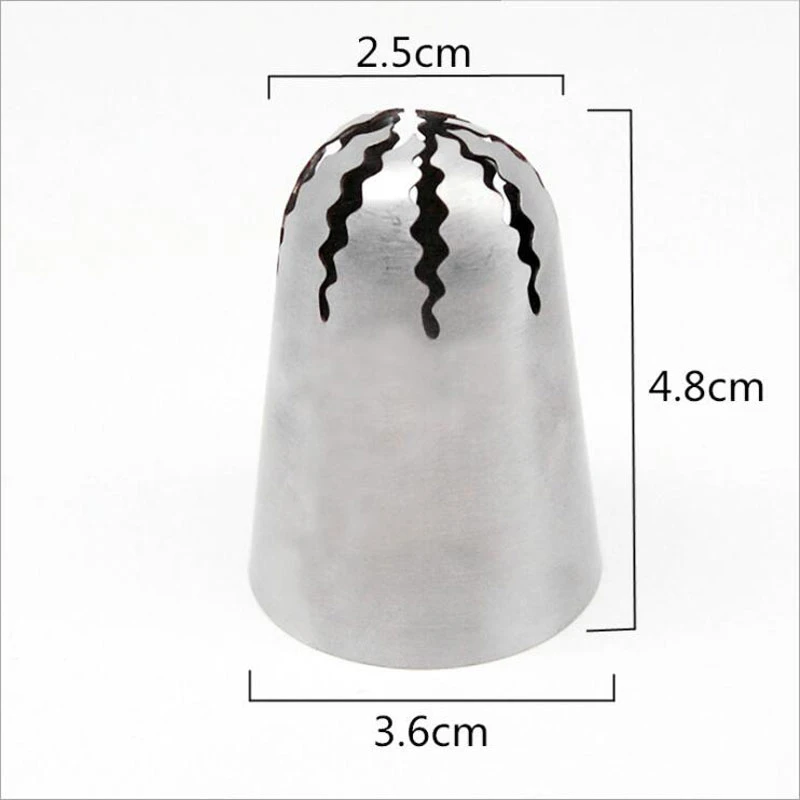 4 шт. русские негабаритные из нержавеющей стали эмаль рот Цветочные насадки пирог