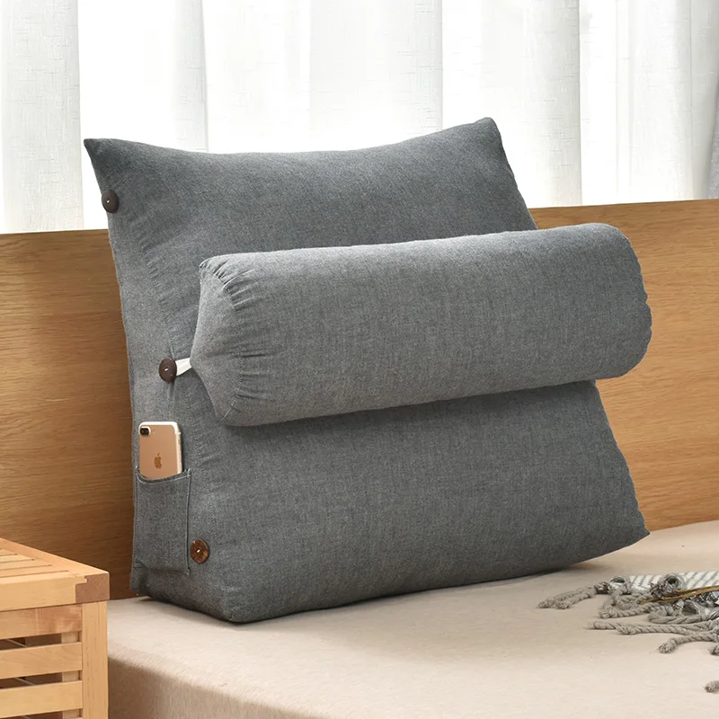 Японская треугольная подушка для дивана Подушка стула 3d большая спины медитация