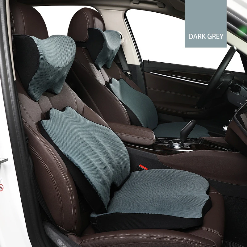 売る Orhopedic低反発カーシートクッションセット尾骨ため股関節緩和スローリバウンドマッサージ肥厚腰椎座椅子クッション