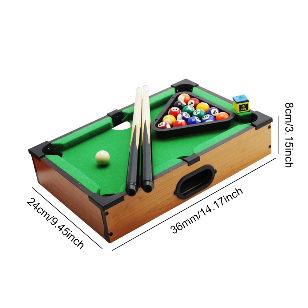 

Mini Tabletop Pool Table Billiards Sets Children's Play Sports Ball Educational Board Game Toys For Children Kids Entertainment