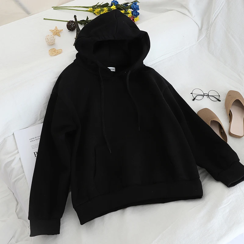 Gagarich женские толстовки одноцветные Осень зима 2020 новые корейские с капюшоном
