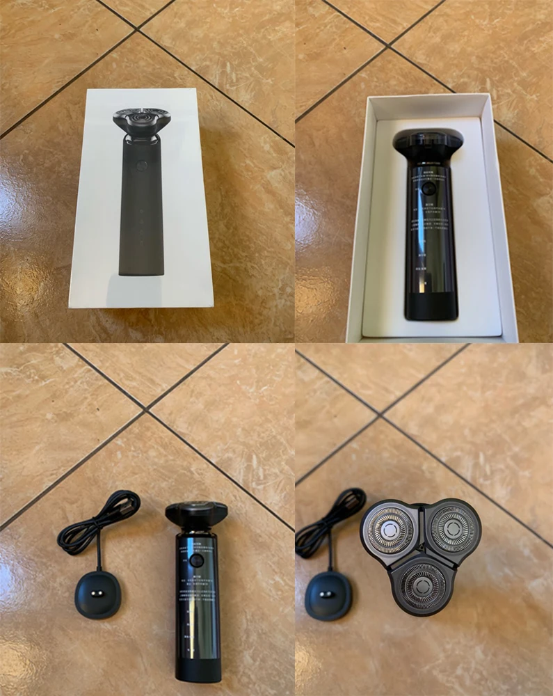 Xiaomi Mijia электробритва USB Перезаряжаемый триммер для бороды 3D бритва для мужчин бритва