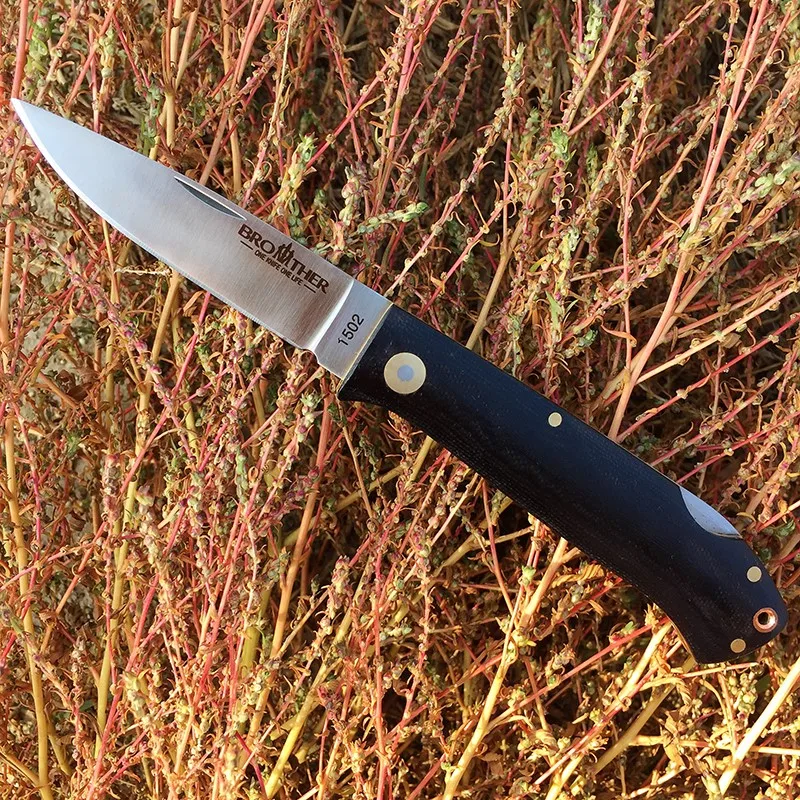 

Складной нож Brother 1502, карманные ножи, тактический инструмент для выживания, складное лезвие с рукояткой G10, из стали 440C, для повседневного исп...