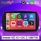 Автомобильный мультимедийный плеер NaviFly 7862C, Android 10, Carplay, DSP, для Benz Smart Fortwo 3 C453 A453 W453 2014-2020, автонавигация