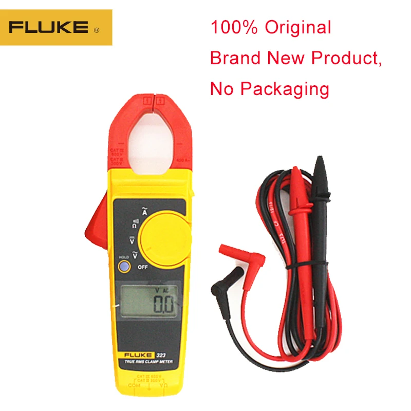 100% оригинал Fluke 323 True RMS клещи переменного тока и напряжения тестер сопротивления
