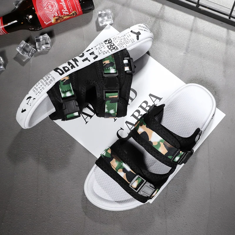 Мужские уличные сандалии пляжная обувь шлепанцы с переменным телом спортивные